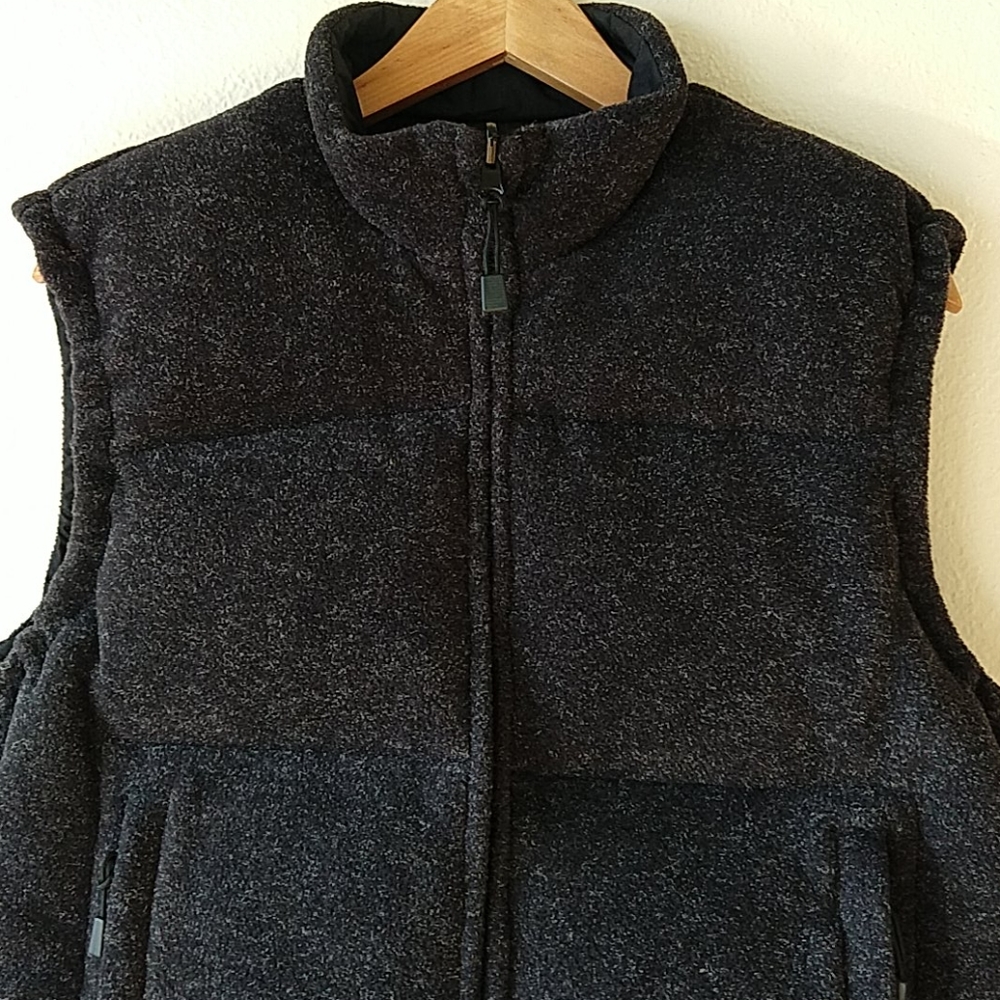 PART TWO Copenhagen Reversible Black Down Puffer Vest Canvas & Fleece M - Picture 2 of 15
